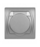 LOGO Gniazdo bryzgoszczelne z uziemieniem 2P+Z (klapka srebrny metalik, przesłony torów prądowych) Karlik 7LGPB-1zp