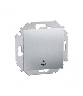 Przycisk "dzwonek" (moduł) 16AX 250V, zaciski śrubowe, aluminiowy, metalizowany 1591659B-026
