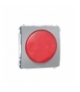 Sygnalizator świetlny LED - światło czerwone aluminiowy, metalizowany MSS/2.01/26