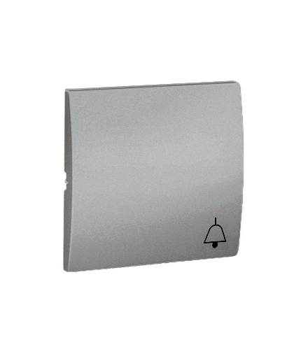 Klawisz pojedynczy do łączników i przycisków aluminiowy, metalizowany MKD1/26