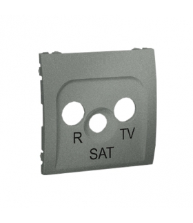 Pokrywa do gniazda antenowego R-TV-SAT grafitowy, metalizowany MASP/25