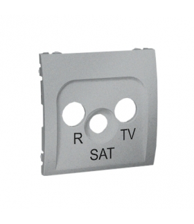 Pokrywa do gniazda antenowego R-TV-SAT aluminiowy, metalizowany MASP/26