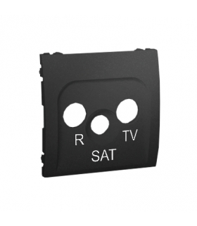 Pokrywa do gniazda antenowego R-TV-SAT grafit mat, metalizowany MASP/28