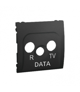 Pokrywa do gniazda antenowego R-TV-DATA grafit mat, metalizowany MADP/28