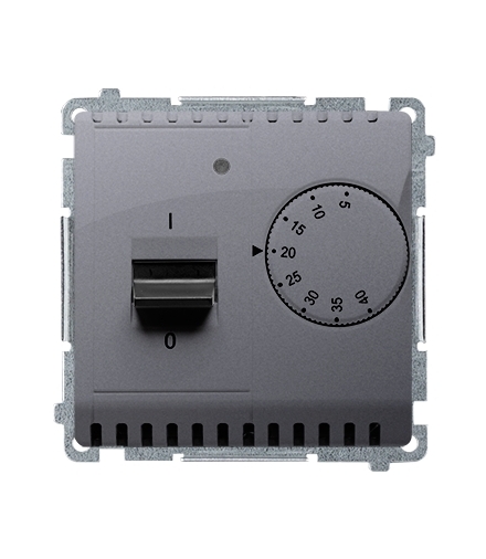 Regulator temperatury z czujnikiem wewnętrznym srebrny mat, metalizowany BMRT10W.02/43