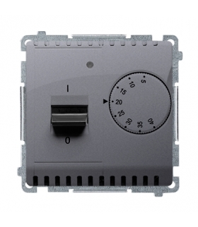 Regulator temperatury z czujnikiem zewnętrznym srebrny mat, metalizowany BMRT10Z.02/43