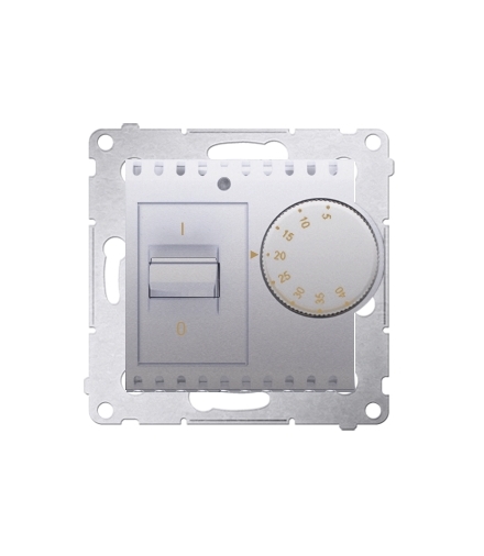 Regulator temperatury z czujnikiem wewnętrznym srebrny mat, metalizowany DRT10W.02/43