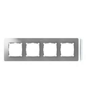 Ramka 4- krotna aluminium biały 8200640-093