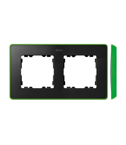 Ramka 2- krotna grafit jasny zielony 8201620-260