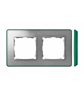 Ramka 2- krotna aluminium zimne zielony 8201620-253