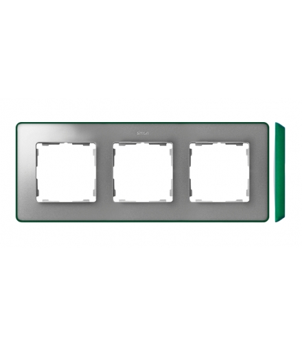 Ramka 3- krotna aluminium zimne zielony 8201630-253