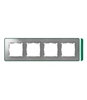 Ramka 4- krotna aluminium zimne zielony 8201640-253