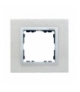 Ramka 1- krotna metalowa inox mat / aluminium 82917-34