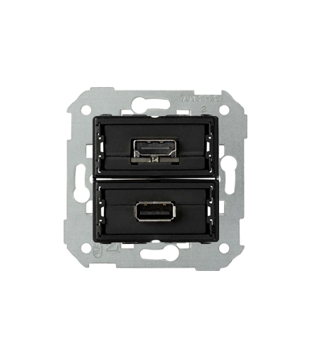 Gniazdo USB + HDMI (V1.4), żeńskie 7501095-039
