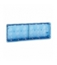 Puszka podtynkowa SIMON 500 6×S500 12×K45 niebieski transparentny 51020106-039