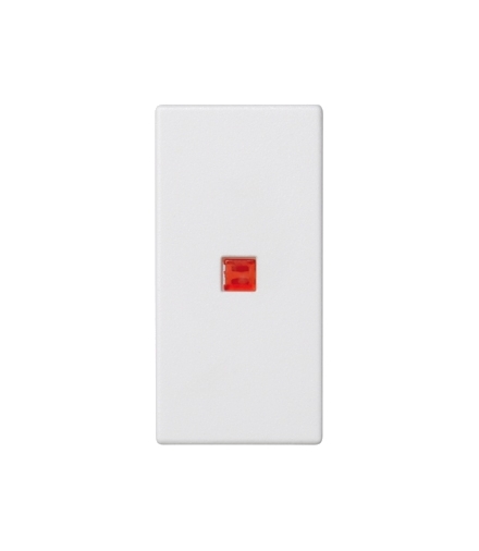 Klawisz K45 z podświetleniem kolor czerwony 45×22,5mm czysta biel K115/9