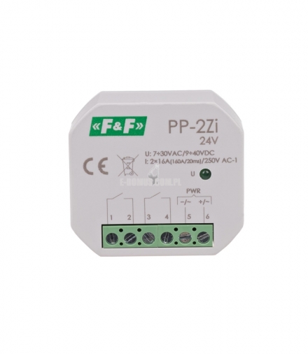 Przekaźnik elektromagnetyczny PP-2Zi 24 V
