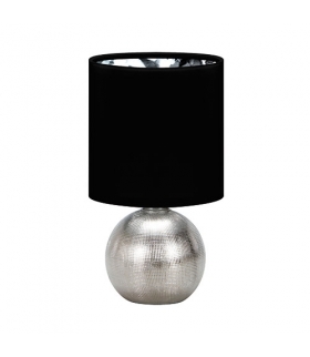 Lampka stołowa PERLO E14 SILVER/BLACK IDEUS 03290