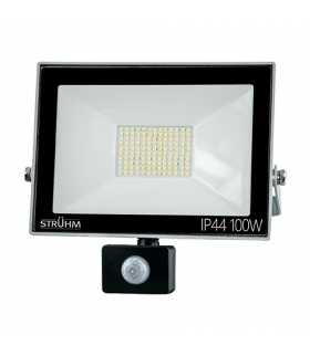 Naświetlacz SMD LED z czujnikiem ruchu KROMA LED S 100W GREY 4500K IDEUS 03608