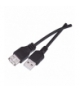 Kabel USB 2.0, wtyk A - gniazdo A, ładowanie, transmisja danych, 2 m, czarny EMOS SB7102
