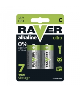 Bateria alkaliczna Raver Ultra Alkaline C (LR14) blister 2 EMOS B7931