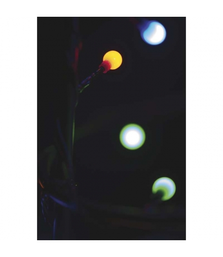 Lampki choinkowe 200 LED cherry 10m multikolor, zielony przewód, IP20 EMOS Lighting D5GM03