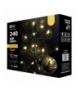 Lampki choinkowe Classic 240 LED 24m ciepła biel, zielony przewód, IP44, timer EMOS Lighting D4AW05
