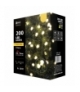 Lampki choinkowe 200 LED cherry 20m , ciepła biel, zielony przewód, IP44, timer EMOS Lighting D5AW03