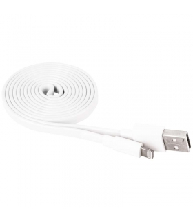 Kabel USB 2.0, wtyk A - Lightning MFi, i16P, ładowanie, transmisja danych, 1 m, biały EMOS SM7013W