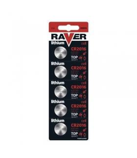 Bateria guzikowa Raver Lithium CR2016 blister 5 EMOS B7316