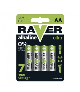 Bateria alkaliczna Raver Ultra Alkaline AA (LR6) blister 4 EMOS B7921