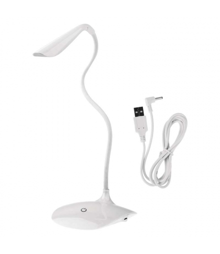 Lampa biurkowa LED D08 biała, zasilana z USB EMOS Lighting Z7592W