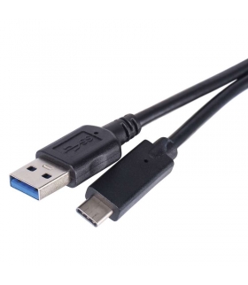 Przewód USB 3.1 wtyk A - wtyk C, 1m czarny EMOS SM7021BL