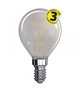 Żarówka LED Filament mini globe matowa 4W E14 ciepła biel EMOS Z74234