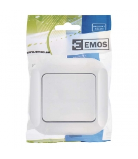 Wyłącznik dzwonkowy 1P biały EMOS A5330.0