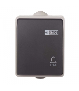 Przycisk dzwonkowy (1/0) IP54 EMOS A1399