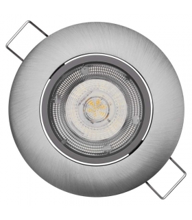 Oczko LED Exclusive 5W ciepła biel, srebrny EMOS ZD3221