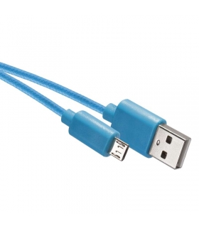 Przewód USB 2.0 wtyk A -wtyk micro B, 1m niebie EMOS SM7006B