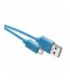 Przewód USB 2.0 wtyk A -wtyk micro B, 1m niebie EMOS SM7006B