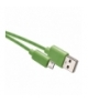 Przewód USB 2.0 wtyk A -wtyk micro B,1m zielony EMOS SM7006G