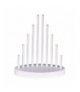 Dekoracje - świecznik biały 10 LED, 25 cm 3x AA biały ciepła biel, IP20, timer EMOS Lighting DCAW01