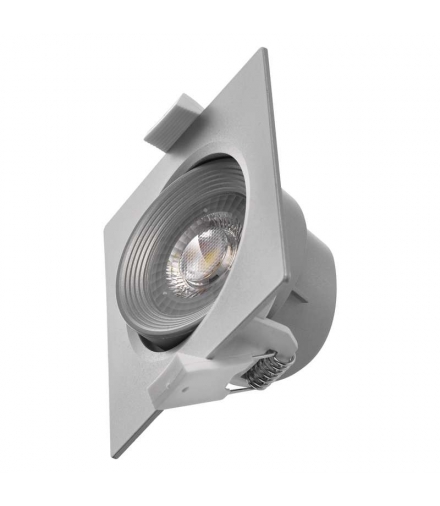 Oczko LED kwadratowe 5W neutralna biel, srebrny EMOS ZD3661