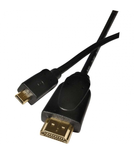 Przewód HDMI 1.4 wtyk A - wtyk D, pozłacane złącza, 1,5m EMOS SD1201