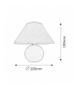 Lampka ceramiczna Ariel E14 40W bordowy Rabalux 4906