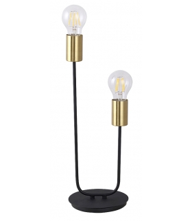 Lampa Lanny podłogowa LED, E27 2x15W czarny złoty Rabalux 4560