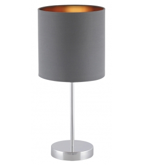 Lampa stołowa Monica E27 1x60W szary złoty chrom Rabalux 2538