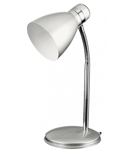 Lampka biurkowa Patric E14 1x40W srebrna Rabalux 4206