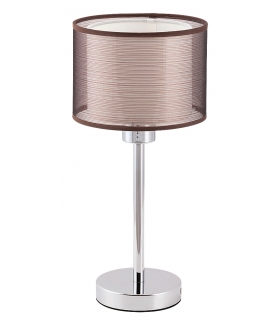 Lampa stołowa Anastasia E-27, 60W chrom, brązowy Rabalux 2631