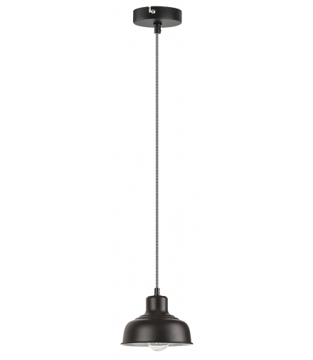 Lampa wisząca Owen E27 60W czarny matowy Rabalux 2789