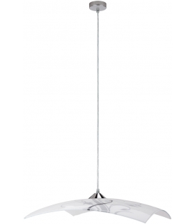 Lampa wisząca Elina E27 1x60W 400mm czarno-biały Rabalux 3694